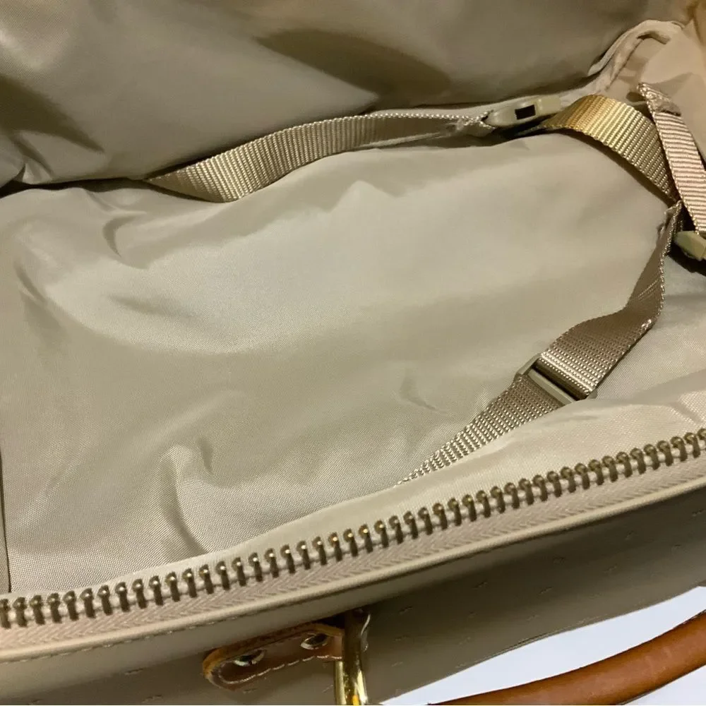 King Ranch, leather trim suitcase roller bag carry-on, luggage 18”